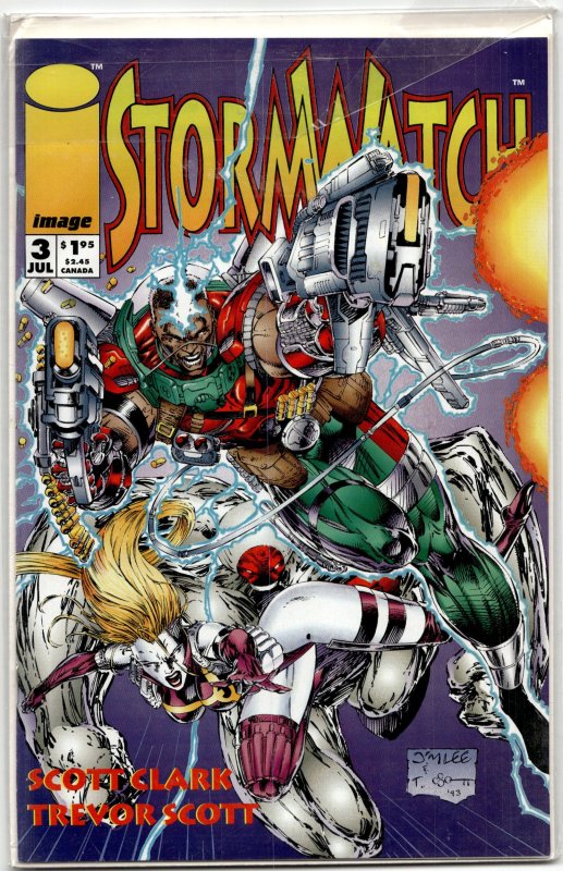 Stormwatch #3 (Image Comics, 1993), raw, ungraded comic book — front cover