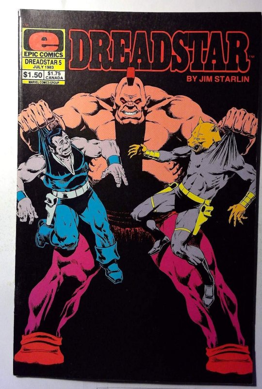 Dreadstar #5 (1983), raw, ungraded comic book — front cover