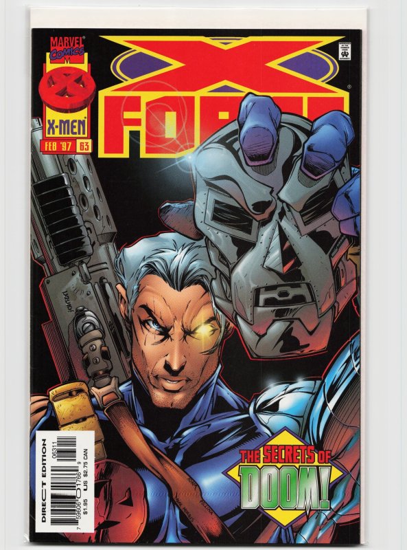 X-Force #63 (Marvel Comics, 1997), raw, ungraded comic book — front cover