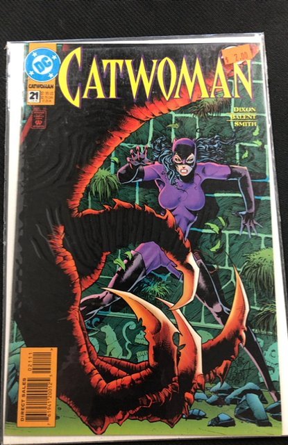 Catwoman #21 (DC Comics, 1995), raw, ungraded comic book — front cover