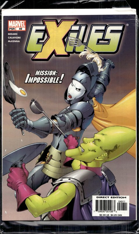 Exiles #49 (2004), raw, ungraded comic book — front cover