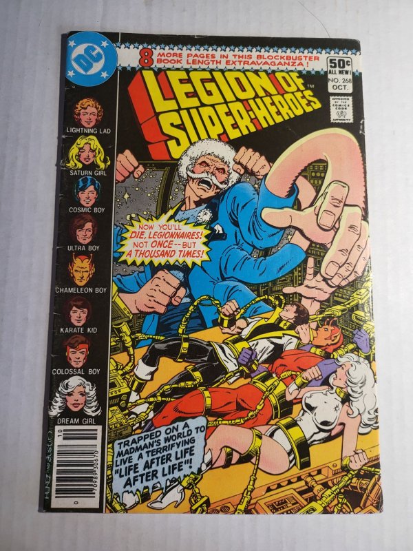 Legion of Super-Heroes #268 (DC Comics, 1980), raw, ungraded comic book — front cover