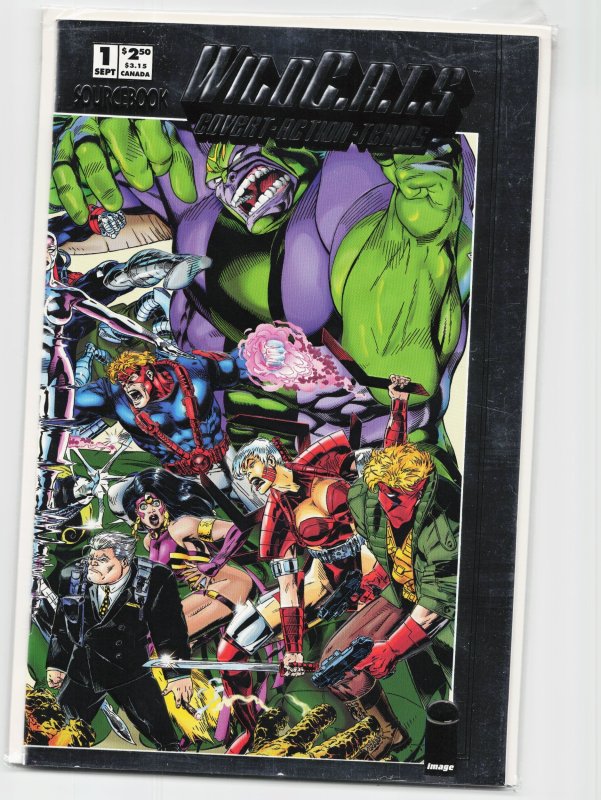 WildC.A.T.S Sourcebook #1 (1993), raw, ungraded comic book — front cover