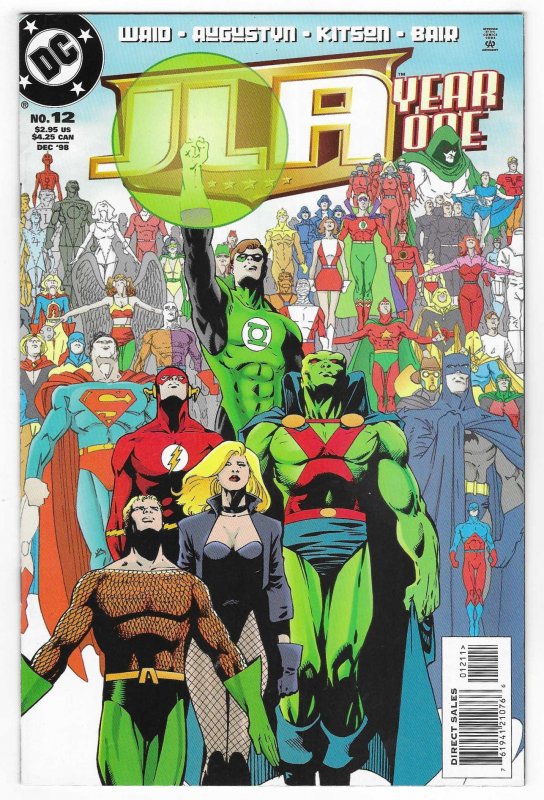 JLA: Year One #12 (1998), raw, ungraded comic book — front cover