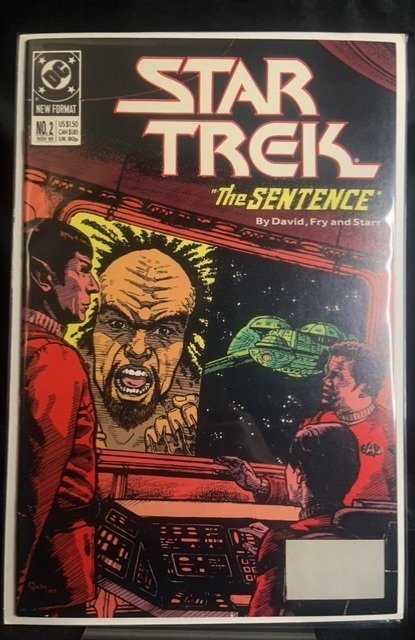 Star Trek #2 (DC Comics, 1989), raw, ungraded comic book — front cover
