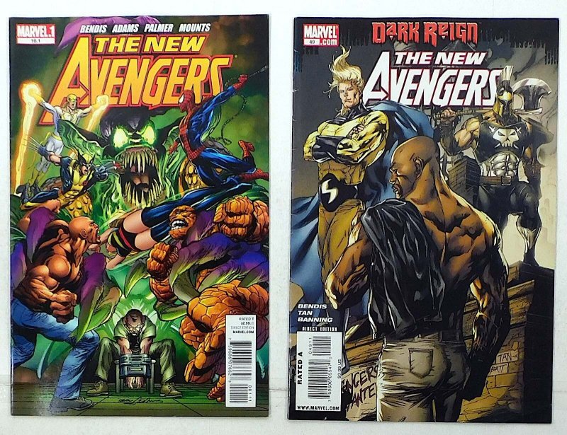 New Avengers Lot of 2 #16.1, 49 (2009) Marvel Comics 1st Print Comic Books (Marvel Comics, 2009), raw, ungraded comic book — front cover