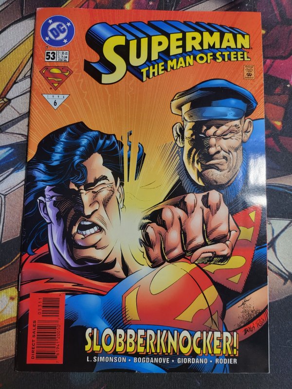 Superman: The Man of Steel #53 (DC Comics, 1996), raw, ungraded comic book — front cover
