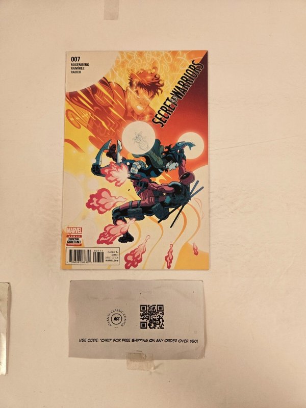 Secret Warriors #7 (Marvel Comics), raw comic book in NM condition — front cover