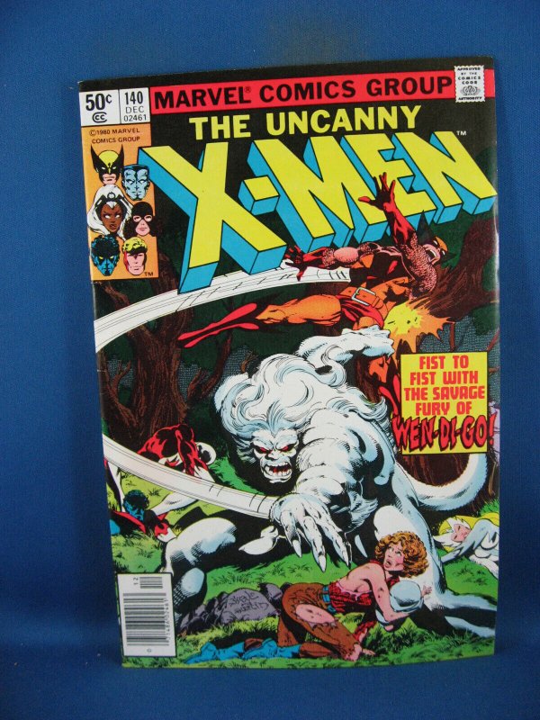 Uncanny X-Men #140 (Marvel Comics, 1980), raw comic book in VF+ condition — front cover