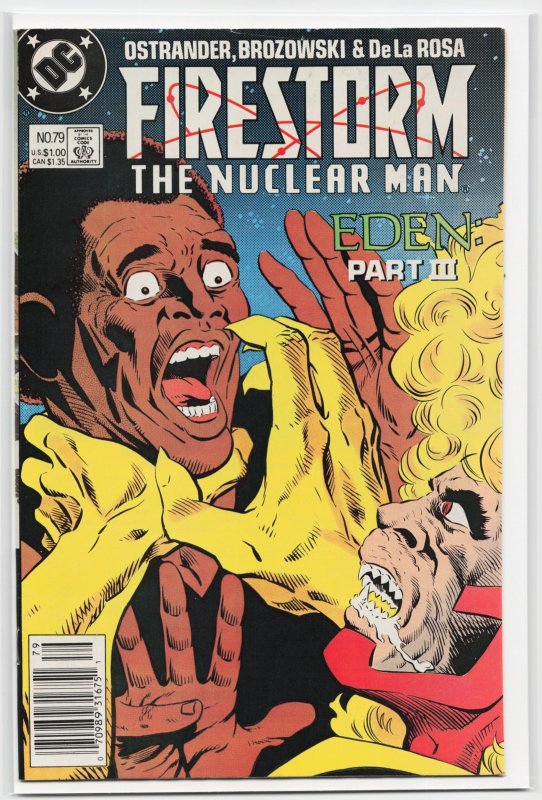 Firestorm, the Nuclear Man #79 (DC Comics, 1988), raw, ungraded comic book — front cover