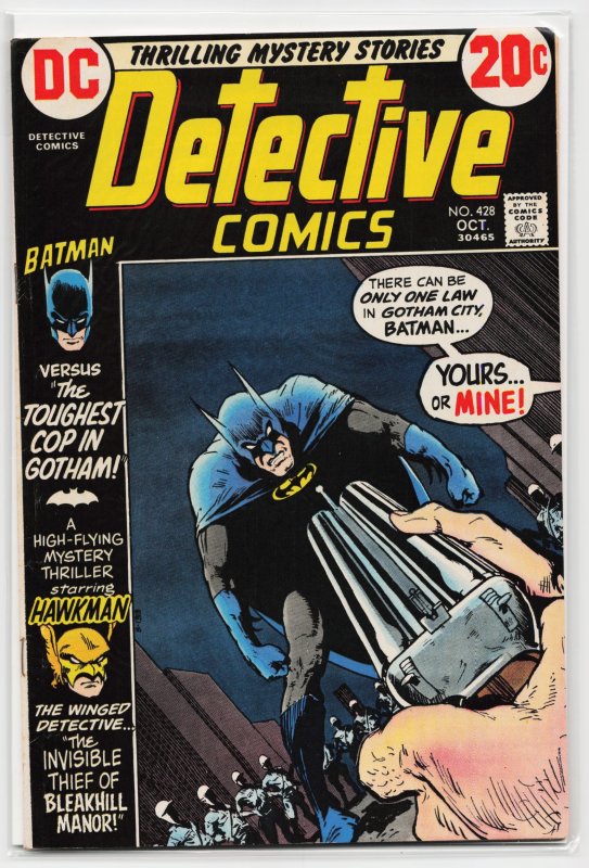 Detective Comics #428 (DC Comics, 1972), raw, ungraded comic book — front cover