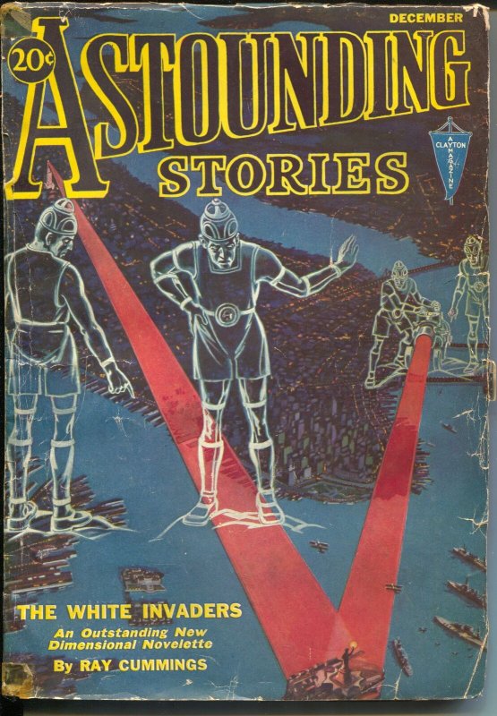 Astounding Stories 12/1931-Clayton-early Sci-fi Pulp-Leinster-Cummings-G- (Clayton Magazines, 1931), raw, ungraded comic book — front cover