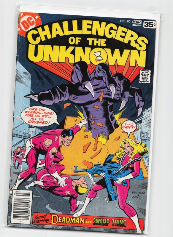 Challengers of the Unknown #85 (DC Comics, 1978), raw, ungraded comic book — front cover