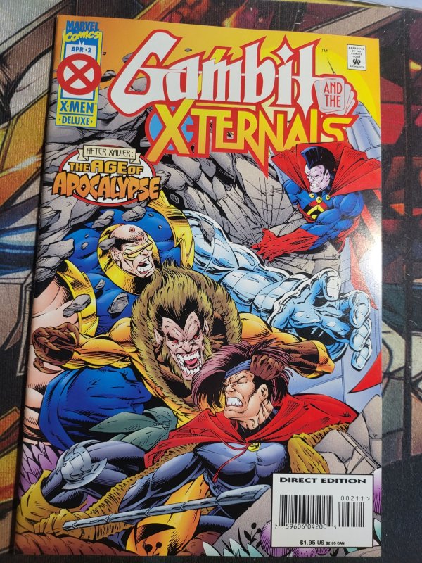 Gambit & the X-Ternals #2 (Marvel Comics, 1995), raw, ungraded comic book — front cover