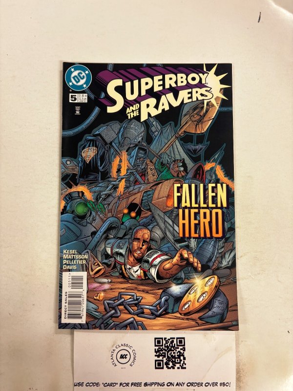 Superboy and the Ravers #5 (DC Comics), raw comic book in NM condition — front cover