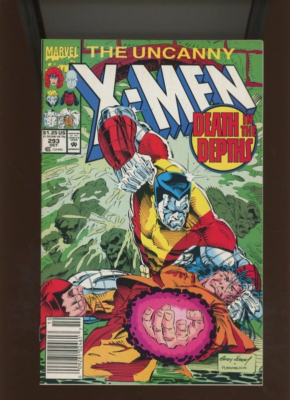 Uncanny X-Men #293 (Marvel Comics, 1992), raw comic book in 9.0 condition — front cover