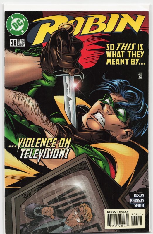 Robin #38 (DC Comics, 1997), raw, ungraded comic book — front cover