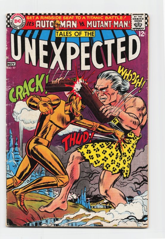 Tales of the Unexpected #97 (DC Comics, 1966), raw, ungraded comic book — front cover