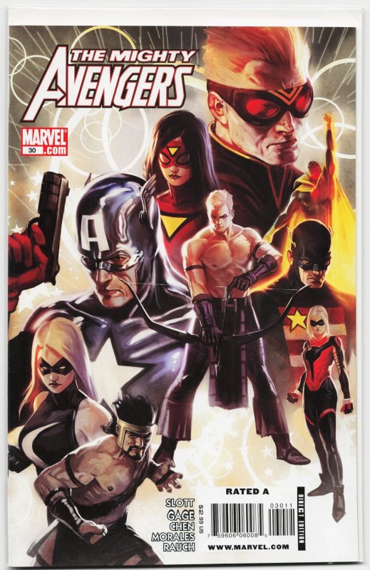The Mighty Avengers #30 (Marvel Comics, 2009), raw, ungraded comic book — front cover