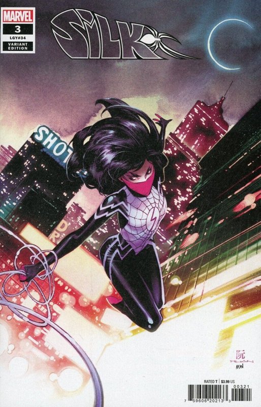 Silk #3 (Marvel Comics, 2022), raw comic book in VF/NM condition — front cover