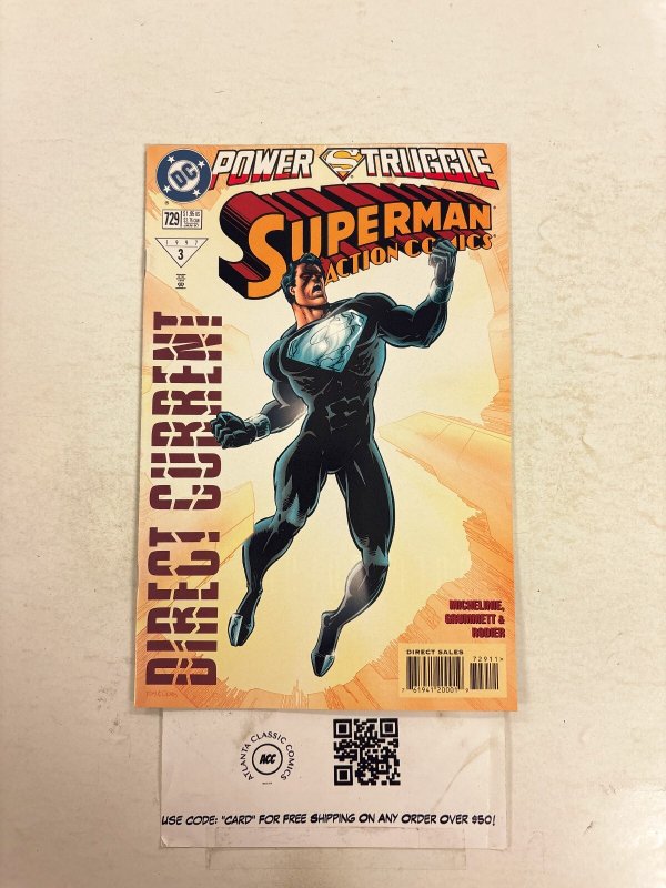 Action Comics #729 (DC Comics), raw comic book in NM condition — front cover