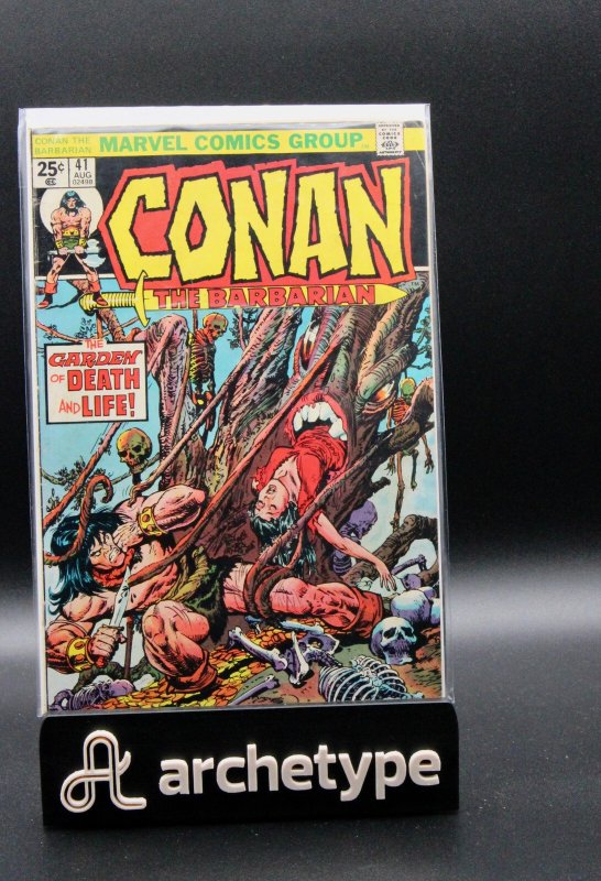 Conan the Barbarian #41 (Marvel Comics, 1974), raw, ungraded comic book — front cover