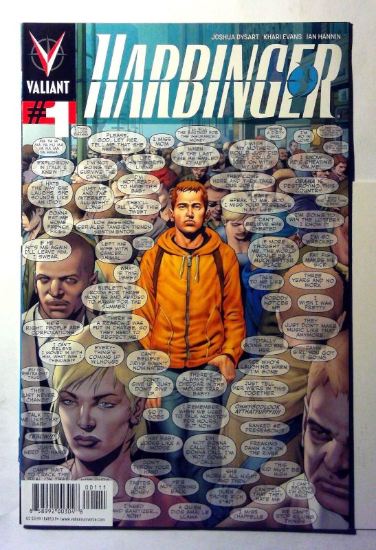 Harbinger #1 (Valiant Comics, 2012), raw, ungraded comic book — front cover