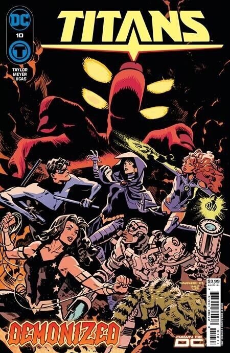 Titans #10 (DC Comics, 2023), raw comic book in NM condition — front cover