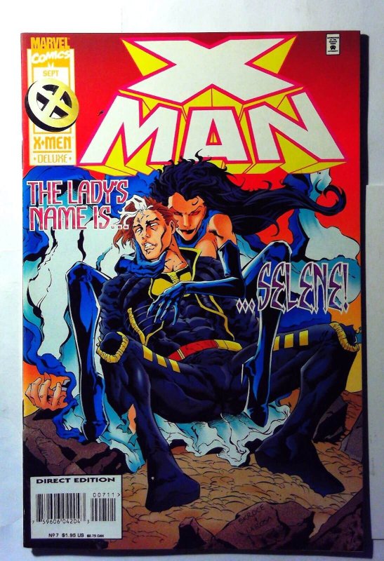 X-Man #7 (Marvel Comics, 1995), raw, ungraded comic book — front cover