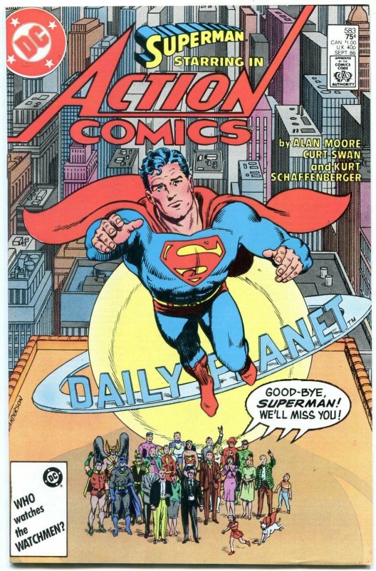 Action #583 (DC Comics), raw, ungraded comic book — front cover