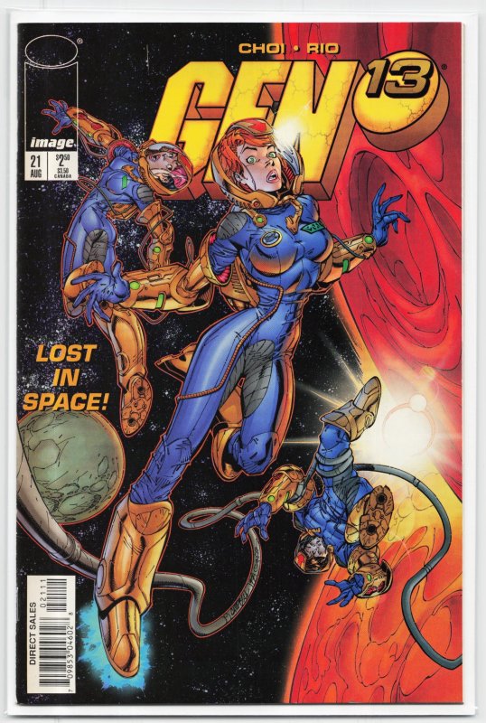 Gen 13 #21 (Image Comics, 1997), raw, ungraded comic book — front cover