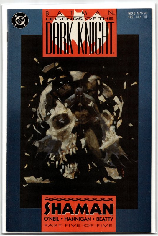 Legends of the Dark Knight #5 (DC Comics, 1990), raw, ungraded comic book — front cover