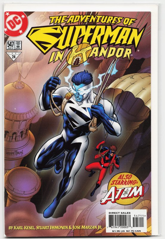 Adventures of Superman #547 (DC Comics, 1997), raw, ungraded comic book — front cover