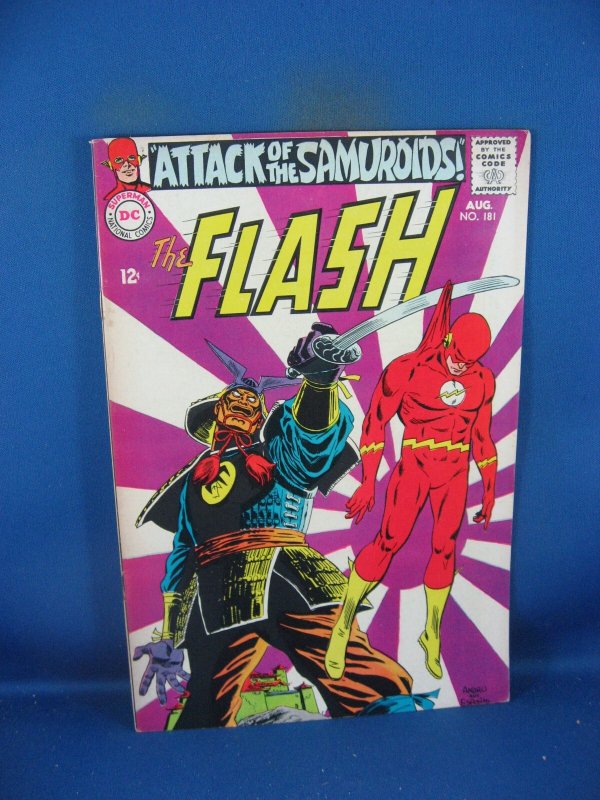 The Flash #181 (DC Comics, 1968), raw comic book in VF- condition — front cover