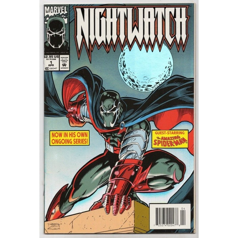 Nightwatch #1 (Marvel Comics, 1994), raw comic book in VF+ 8.5 condition — front cover
