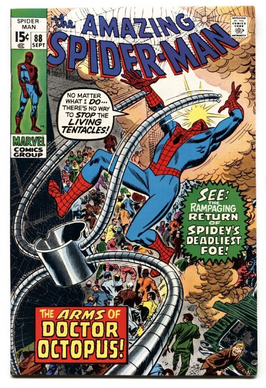 Amazing Spider-Man #88 (Marvel Comics, 1970), raw comic book in NM- condition — front cover