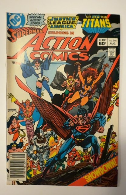 Action Comics #546 (DC Comics, 1983), raw, ungraded comic book — front cover