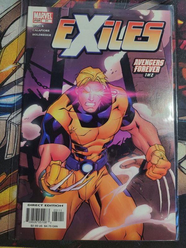 Exiles #31 (2003), raw, ungraded comic book — front cover