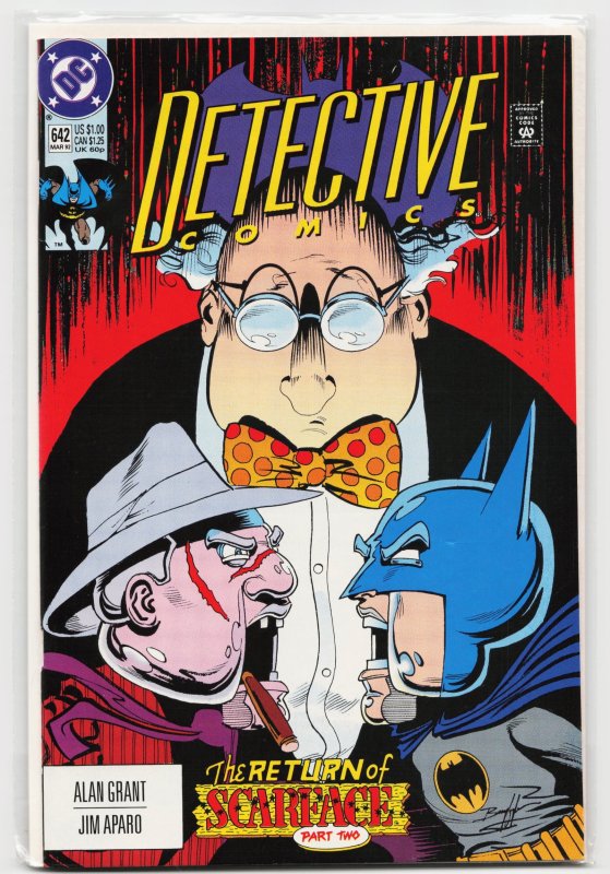 Detective Comics #642 (DC Comics, 1992), raw, ungraded comic book — front cover