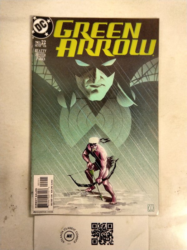 Green Arrow #22 (DC Comics), raw comic book in NM condition — front cover