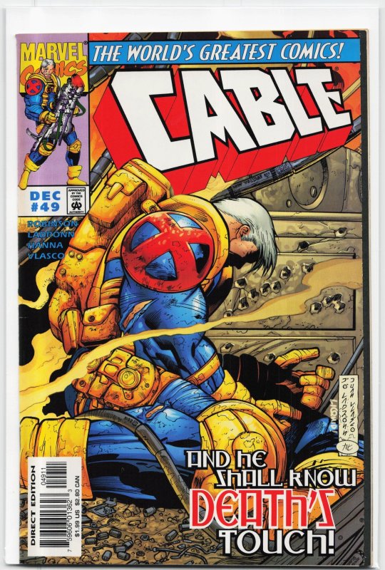 Cable #49 (Marvel Comics, 1997), raw, ungraded comic book — front cover