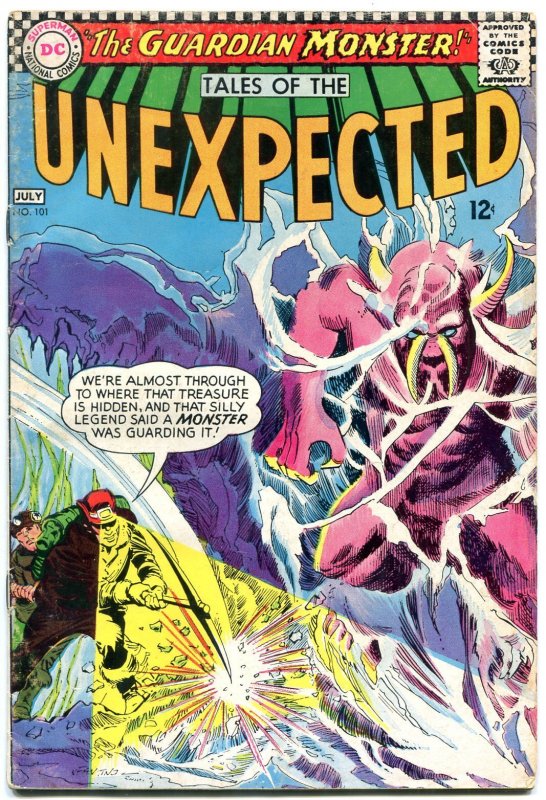 Tales of the Unexpected #101 (DC Comics, 1967), raw comic book in VG condition — front cover