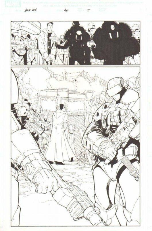 New X-Men #45 (Marvel Comics, 2008), raw, ungraded comic book — front cover