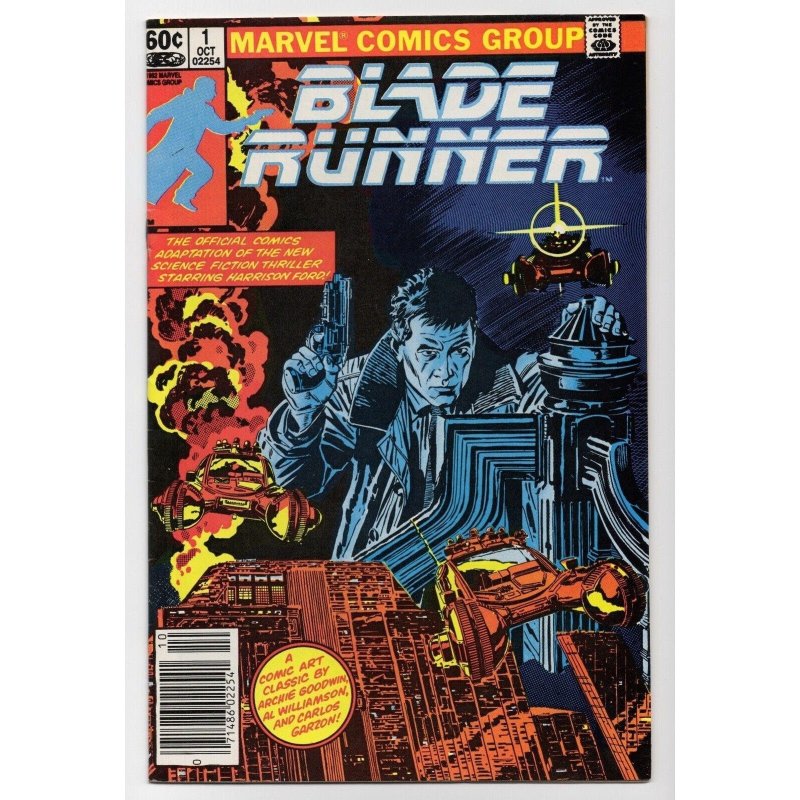 Blade Runner #1 (Marvel Comics, 1982), raw comic book in VF 8.0 condition — front cover