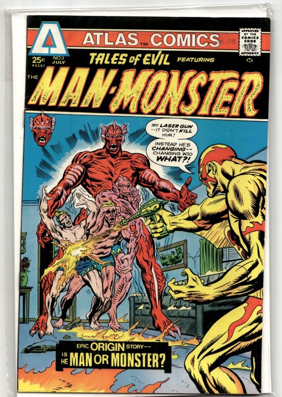 Tales of Evil #3 (Charlton Comics, 1975), raw, ungraded comic book — front cover