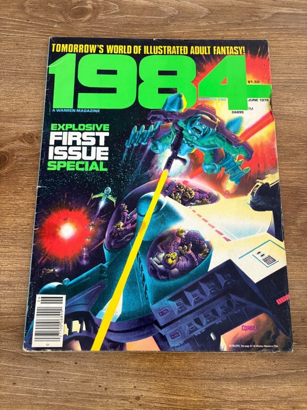 1984 Comic Book Magazine #1, raw, ungraded comic book — front cover