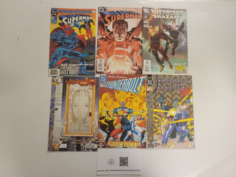 6 Comics #11 Thunderbolt #23 209 Superman #37 Shade #1 C Gang #1 Super 51 TJ27, raw, ungraded comic book — front cover