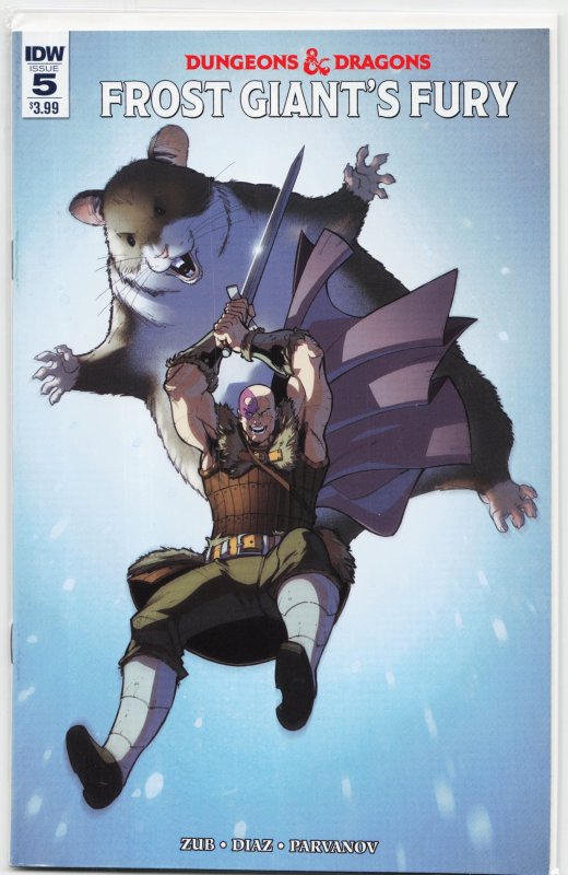 Dungeons & Dragons: Frost Giant's Fury #5 (IDW Publishing, 2017), raw, ungraded comic book — front cover