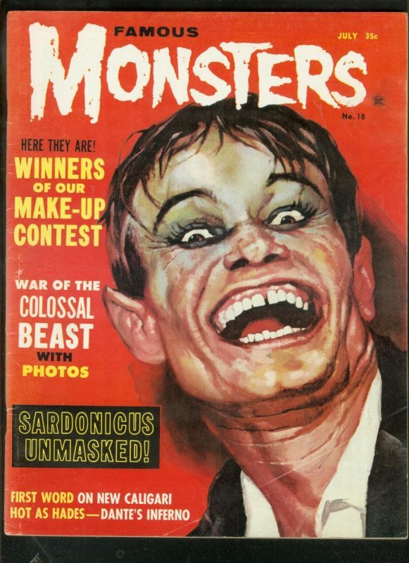 Mag: Famous Monsters of Filmland #18 (1962), raw comic book in VG condition — front cover