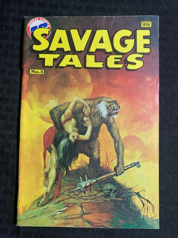 1983 Savage Tales Federal Comics #3 (1983), raw comic book in VG 4.0 condition — front cover